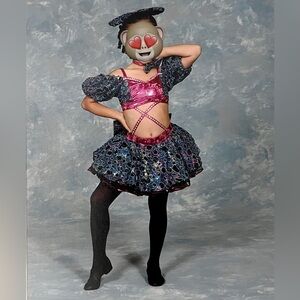 Pink and Black Dance Costume